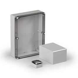 Cubo D enclosures with plain sides, polycarbonate