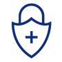 Security Badge Scanner by iconSvg.co Blue