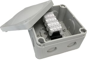 Wiska Junction box with white terminals