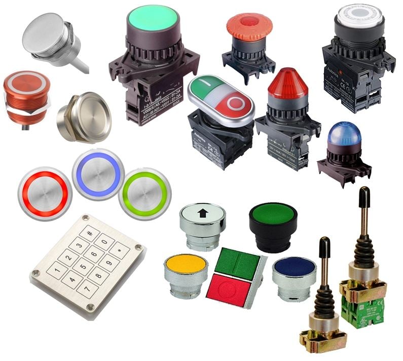 push buttons and indicators