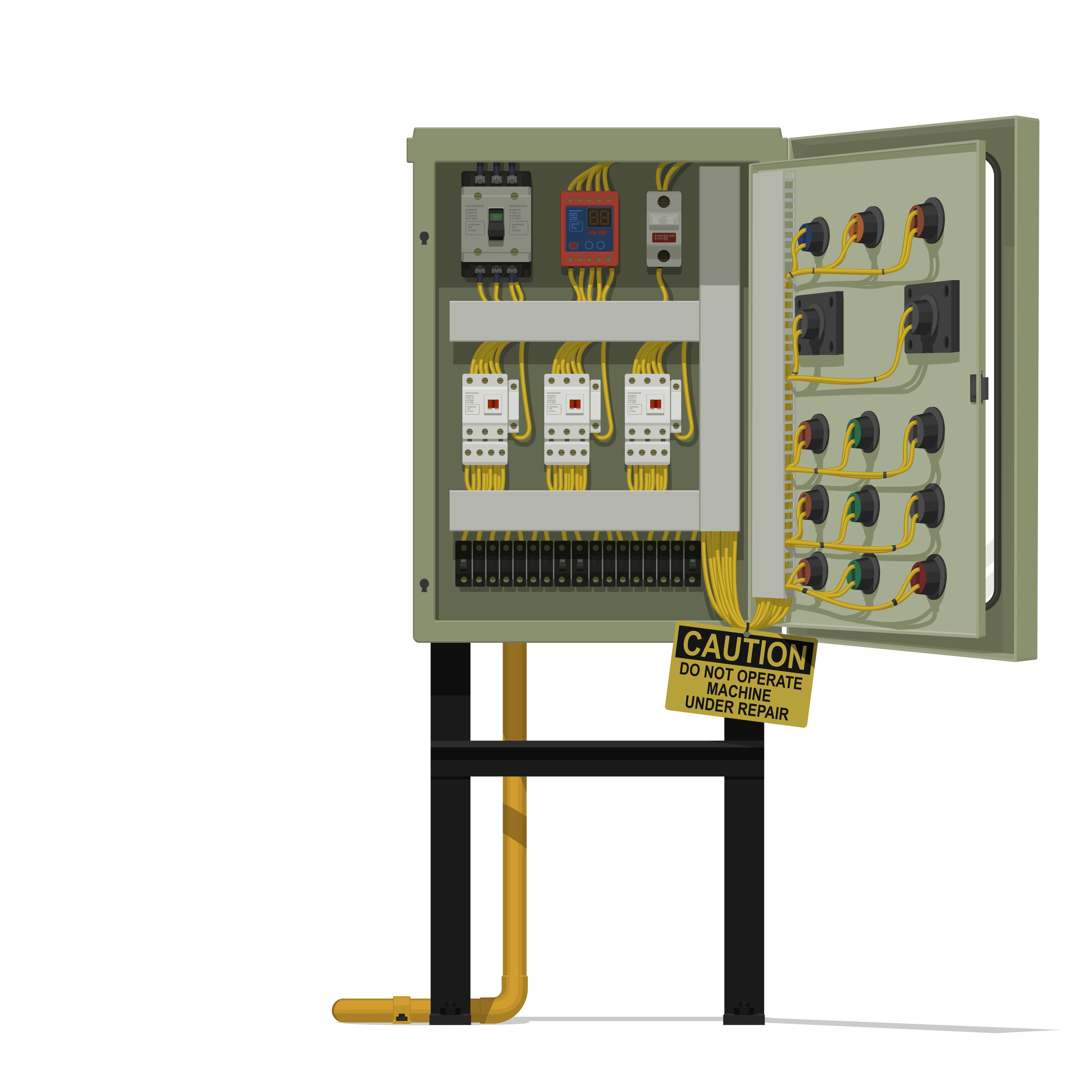 Industrial Control panel Vector