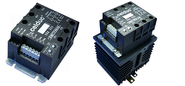 Celduc three-phase reversing solid state relay modules