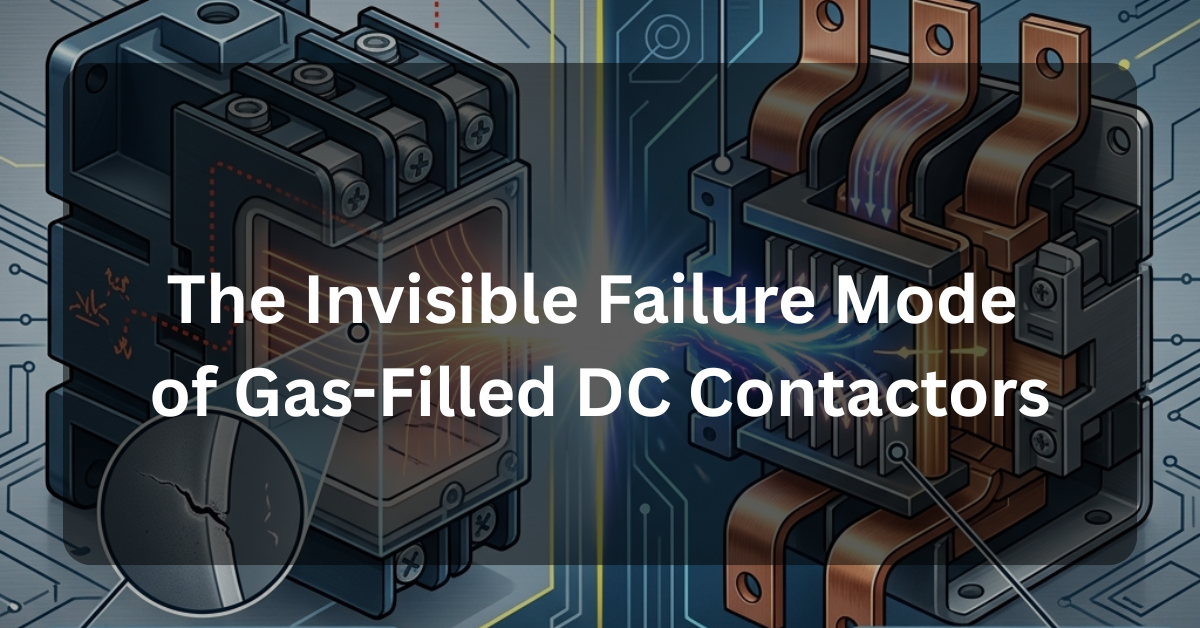 The Invisible Failure Mode of Gas-Filled DC Contactors