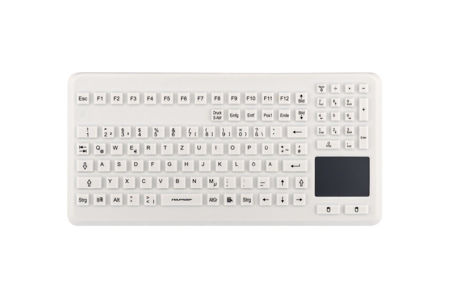 GETT InduProof silicone keyboard with integrated touchpad