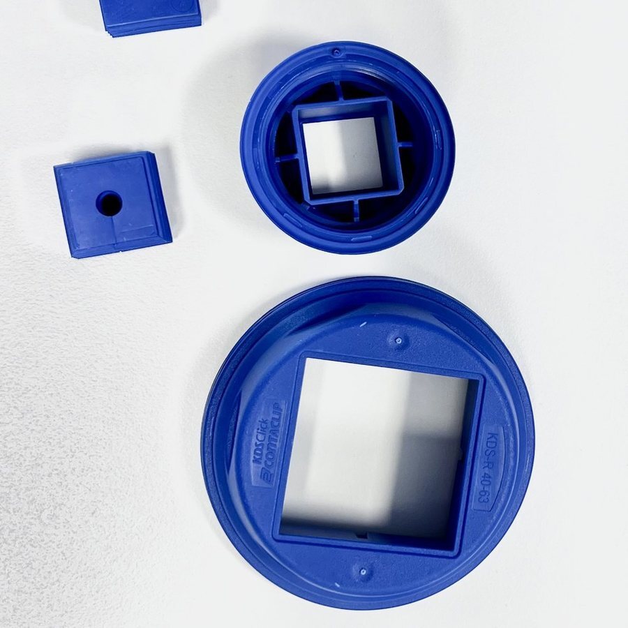 Conta-Clip KES hygienic blue cable entries