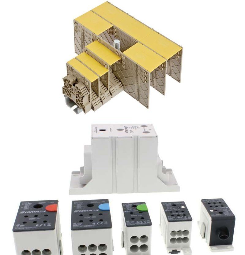 Conta-Clip high-current terminal block and power distribution blocks