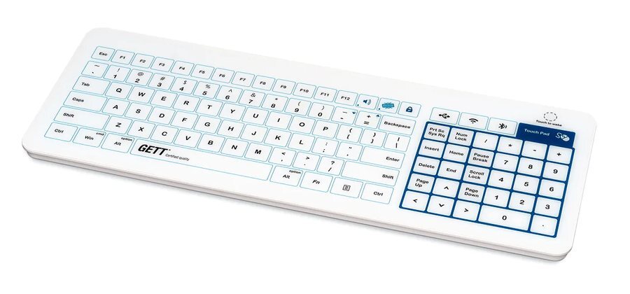 GETT sealed glass keyboard